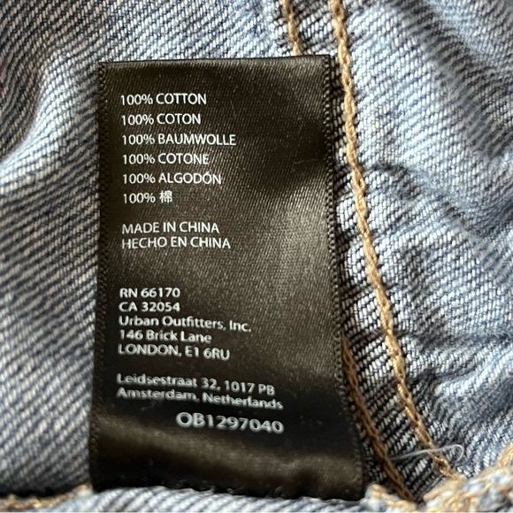 BDG Urban Outfitters Carpenter High Rise Wide Leg Light Wash Size‎ XS - Picture 5 of 16